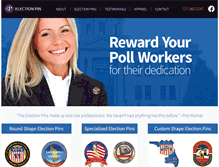 Tablet Screenshot of electionpin.com